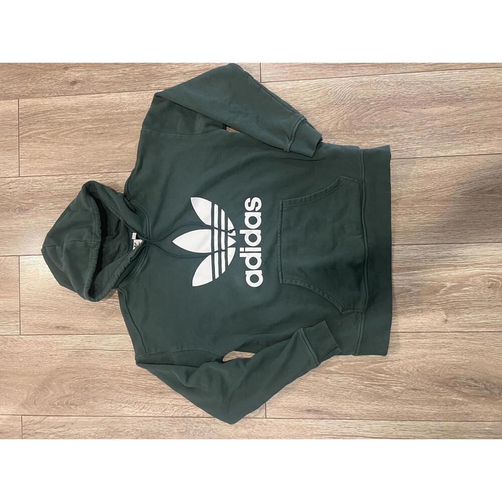 Adidas Original Men's Green Hoodie, Medium